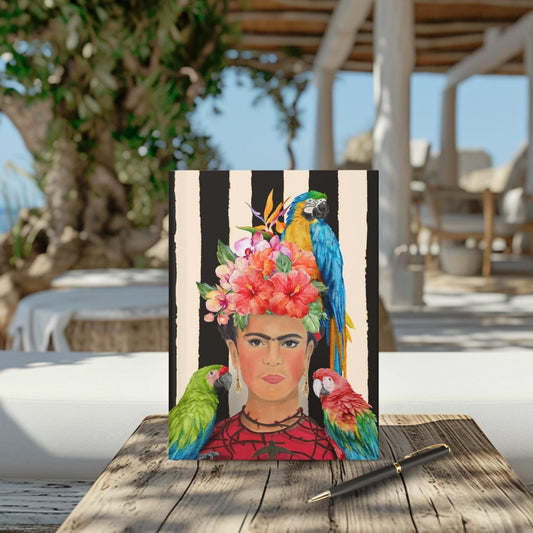 Frida and Parrots Hardcover Journal