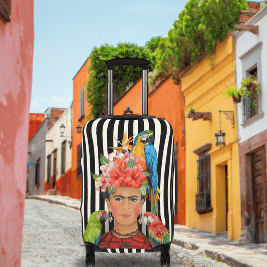 "Frida and Parrots" Designer Luggage Covers