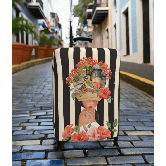"Flamboyán y Mi Viejo San Juan" Designer Luggage Covers