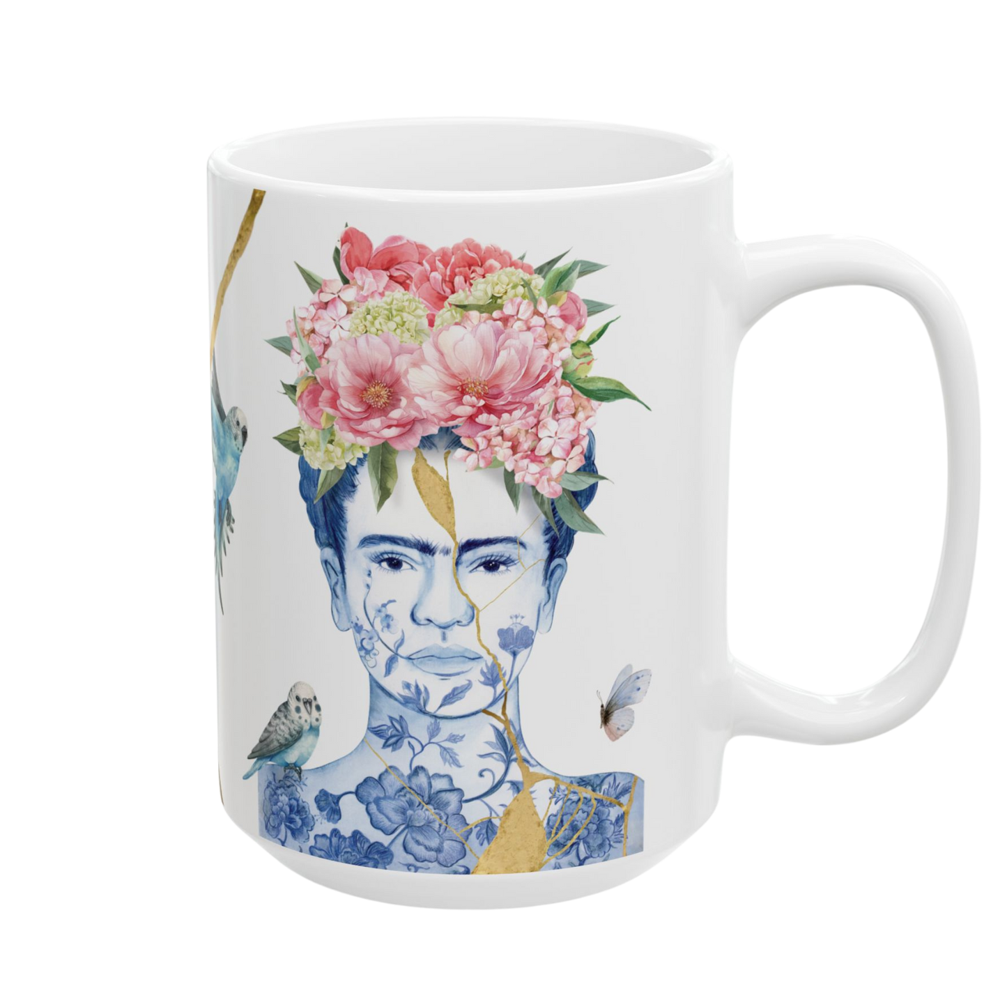 "Strength in Scars..."  Kintsugi Frida Mug