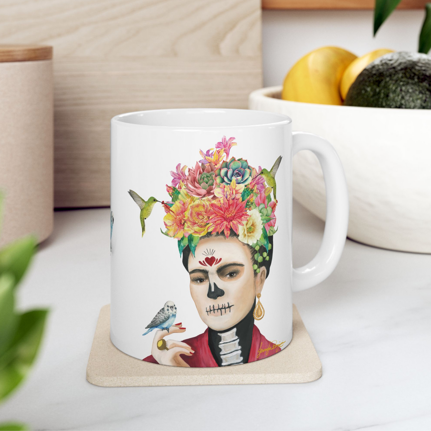 " Fui sembrada." Catrina Mug Spanish