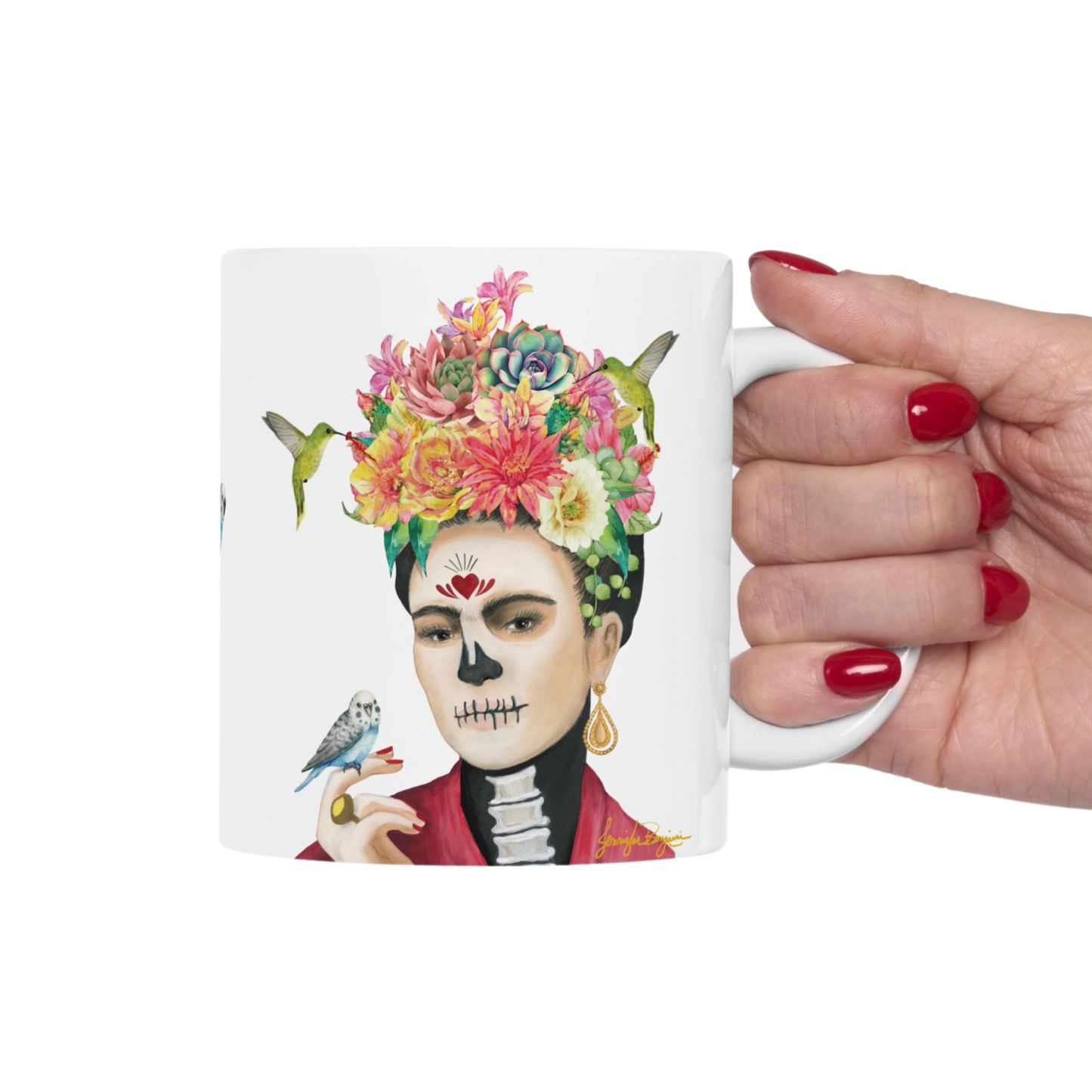 " Fui sembrada." Catrina Mug Spanish