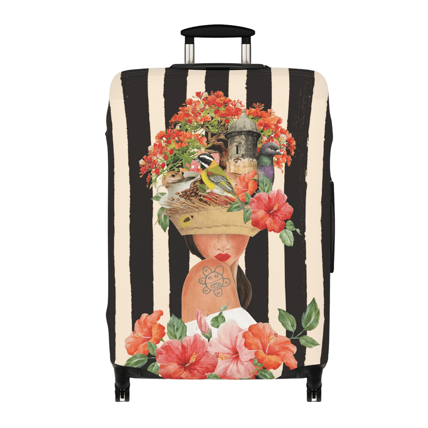 "Flamboyán y Mi Viejo San Juan" Designer Luggage Covers